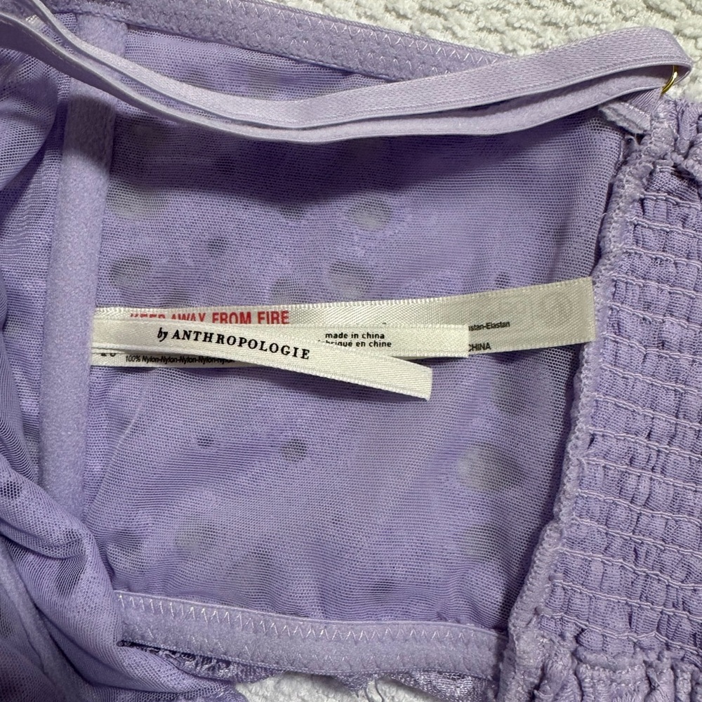 NWT Anthropologie XL The Giselle Lace Bustier Lavende Eyelet Edition - Picture 6 of 11